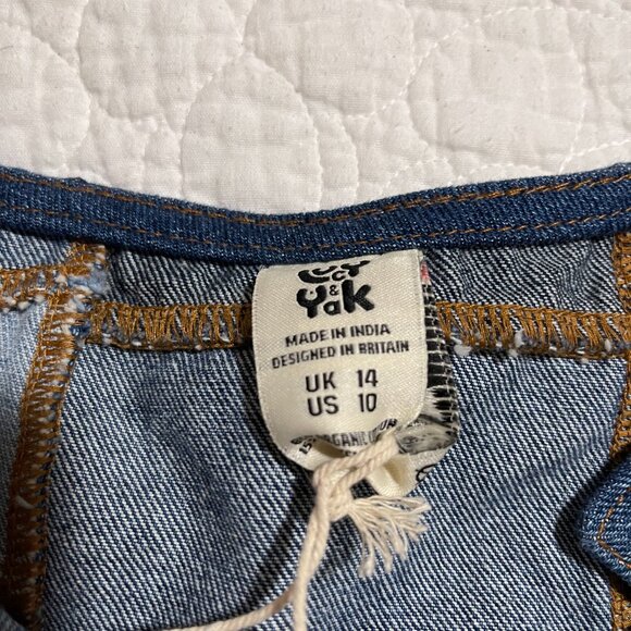 Lucy & Yak Blue Patchwork Mini Dress - Picture 3 of 5